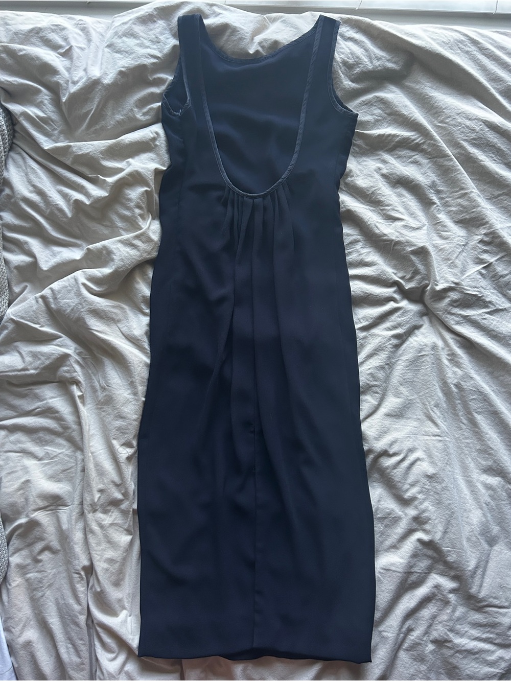 Vintage Classic Navy Sleeveless Dress - Shelli Segal size 4 - Picture 1 of 6